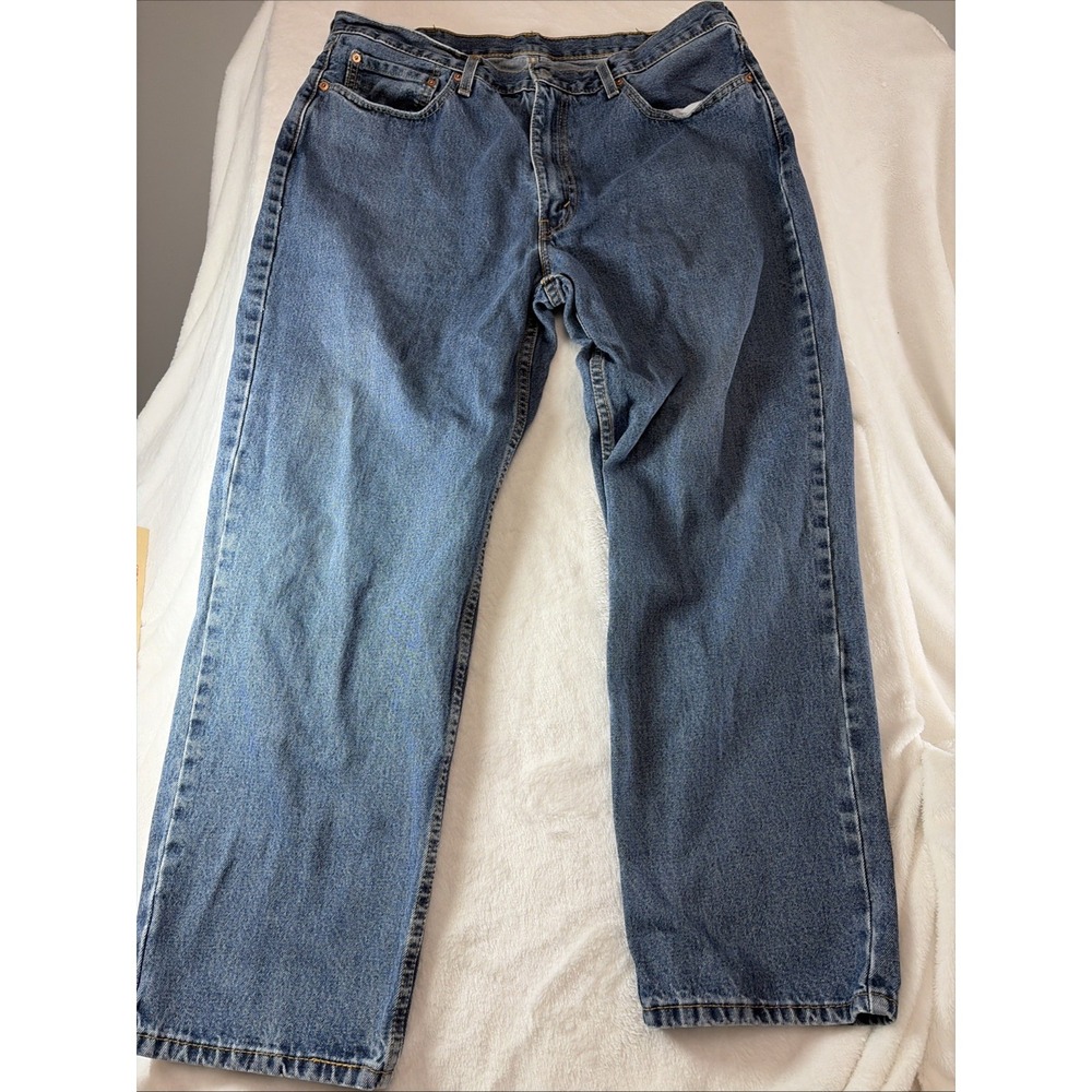 Levi's 550 38x30 Relaxed Fit Straight‎ Leg Jeans Medium Blue Denim Men's Pants